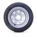 Set of 4 Golf Cart Tire Assembly 215/40-12 on 4x4" ET-25.4 Silver Wheel 14005
