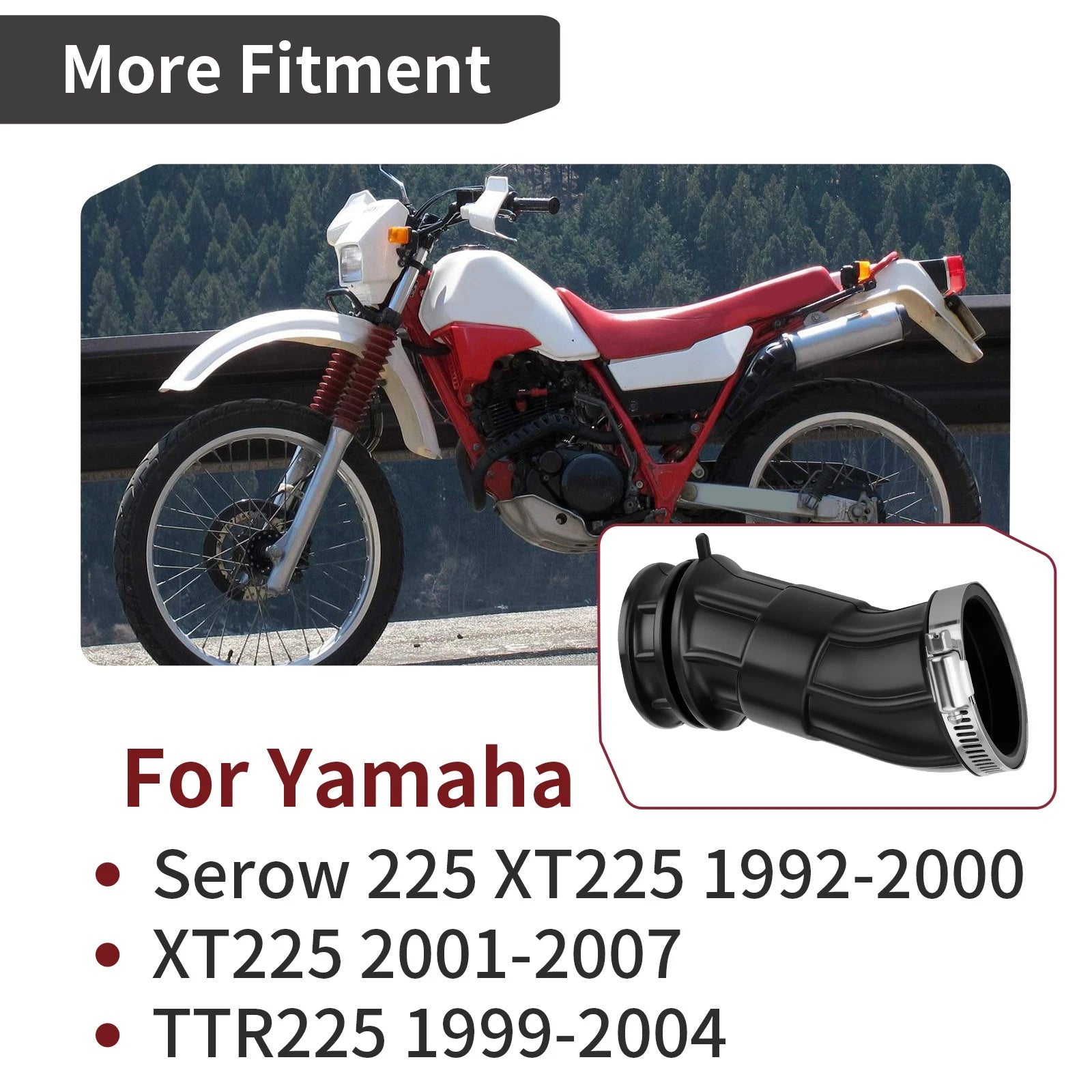 Air Box to Carb Boot Joint Duct for Yamaha XT225 TTR225 (1992-2007)