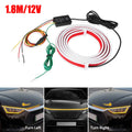 70" Switchback LED Turn Signal White DRL Running Lamp for Universal Fit (2010–2023)