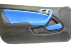 Front Insert Door Panel Cover for Acura RSX (2002–2006) Blue Leather Synthetic
