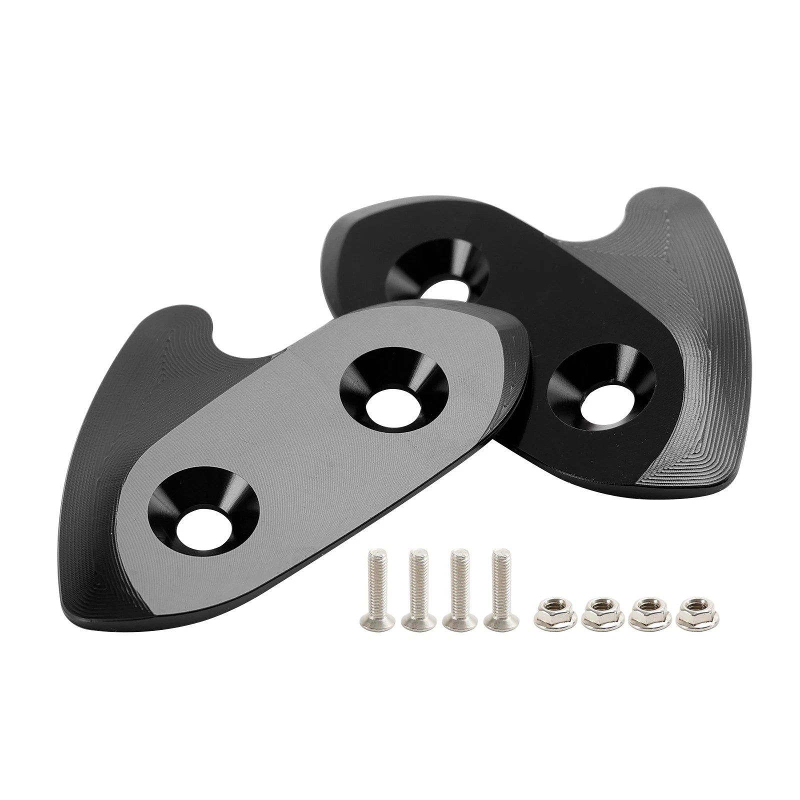 Aluminum Mirror Block Off Plates for Yamaha YZF R1 R1M (2015–2019)