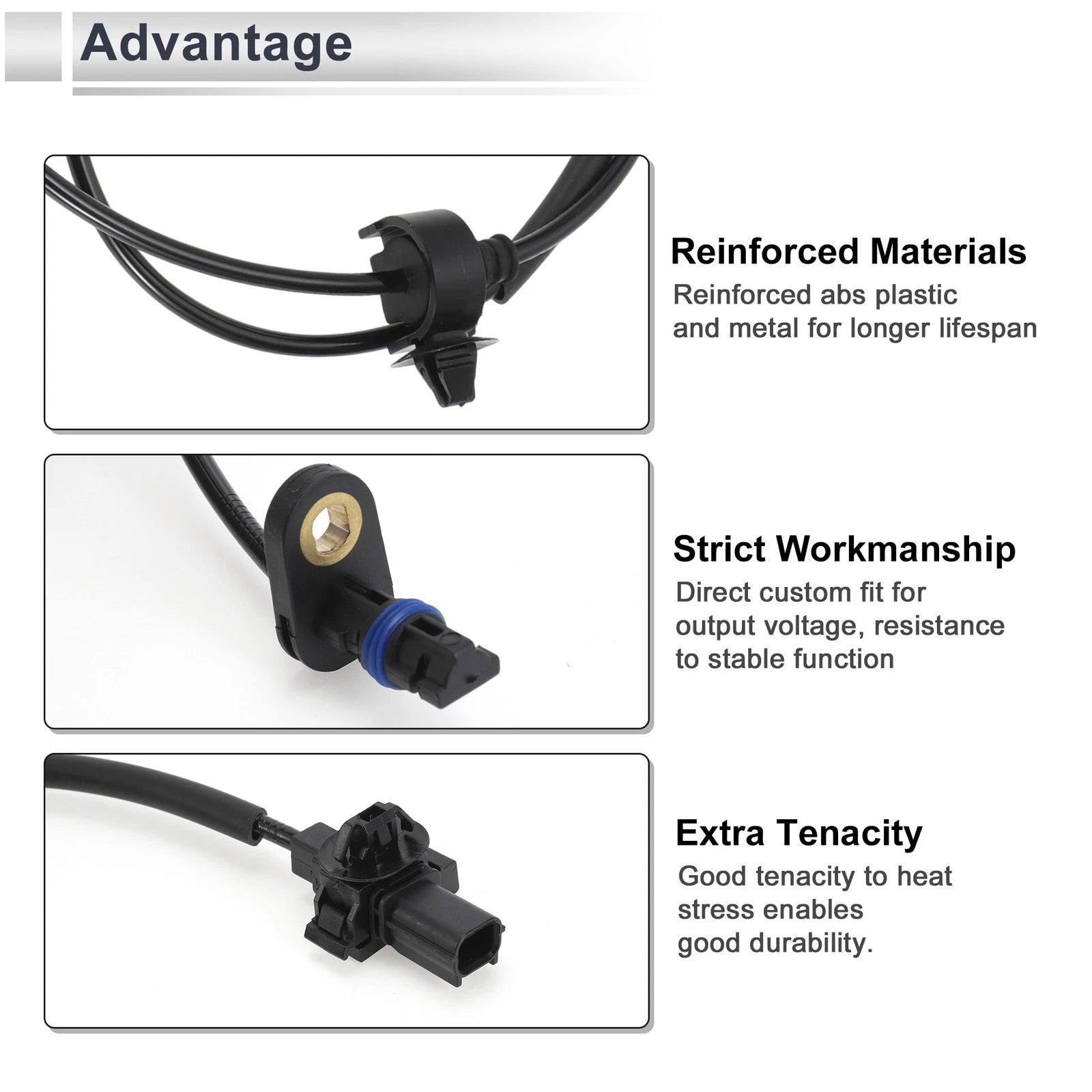 ABS Wheel Speed Sensor No. 57470TX9A01 for Honda Fit EV (2013–2014) Rear Right