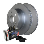 Rear Brake Kit 345mm Disc Rotors & Ceramic Pads for Cadillac Chevrolet GMC