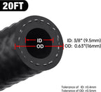 Fuel Line Hose for NBR (3/8" ID, 20 Feet) for Small Engines (20–300 PSI)
