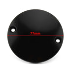 Black Domed Points Covers for Harley Softail Bigtwin