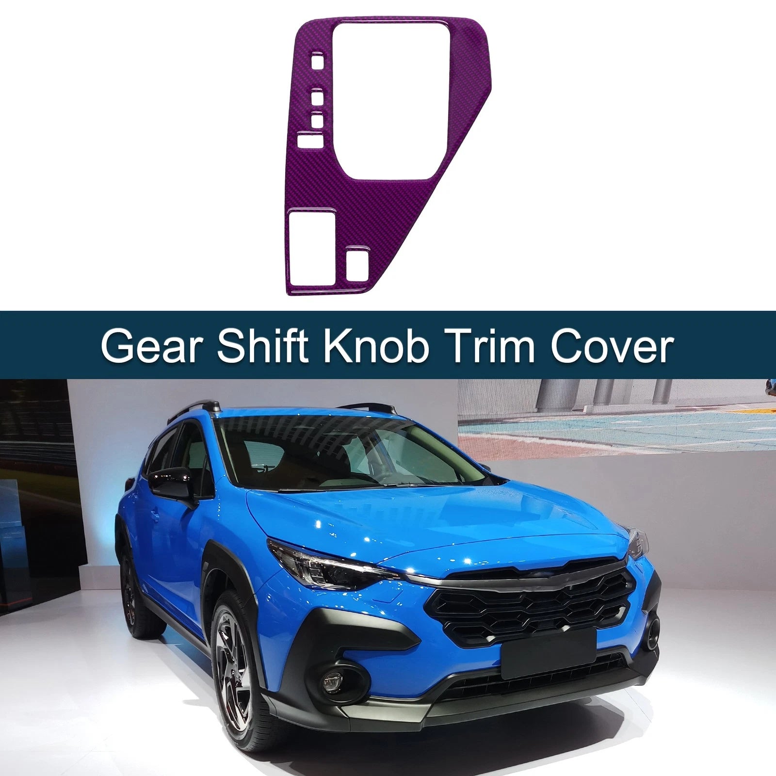 ABS Gear Shift Knob Cover Decal for Subaru Crosstrek (2024) - Purple