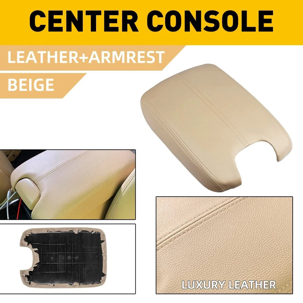 1X Center Console Armrest Lid Cover for Honda Accord (2008–2012) Beige