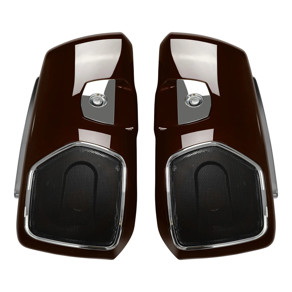 Hard Saddlebags Speaker Cutout for Indian Challenger (2019–2025) Dark Walnut