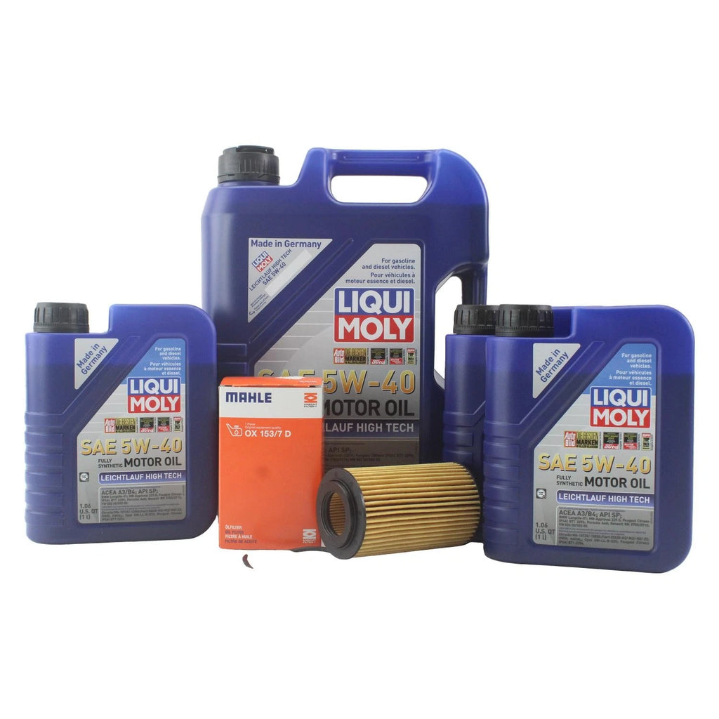 Oil Change Kit for Mercedes C300 (2008–2015) - 8L Liqui Moly 5W40, Mahle