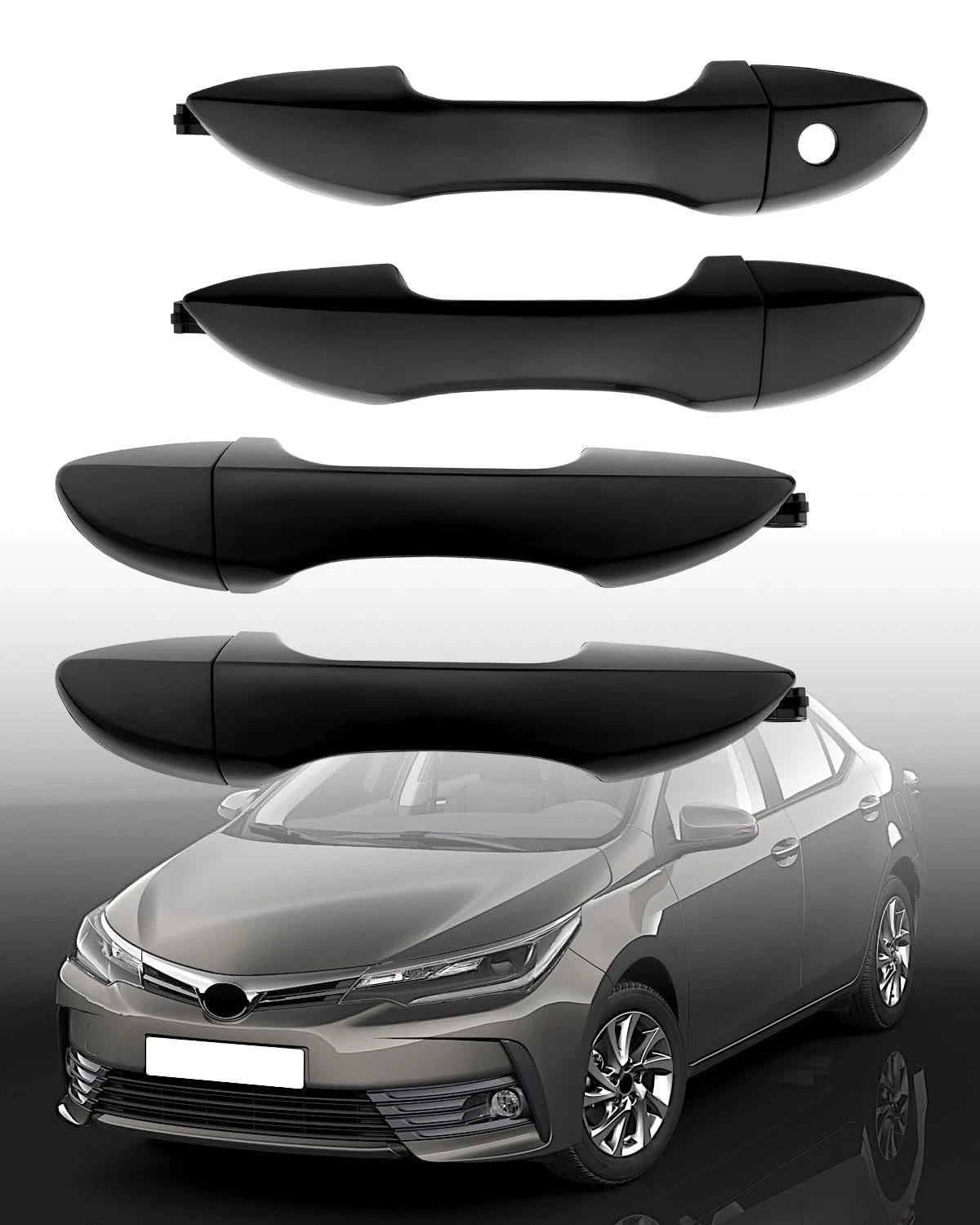 4X Exterior Door Handle Set for Toyota Corolla (2014–2019)