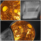 Headlight Headlamps for Chevy Cobalt Pontiac G5 Pursuit (2005–2010) Black Clear