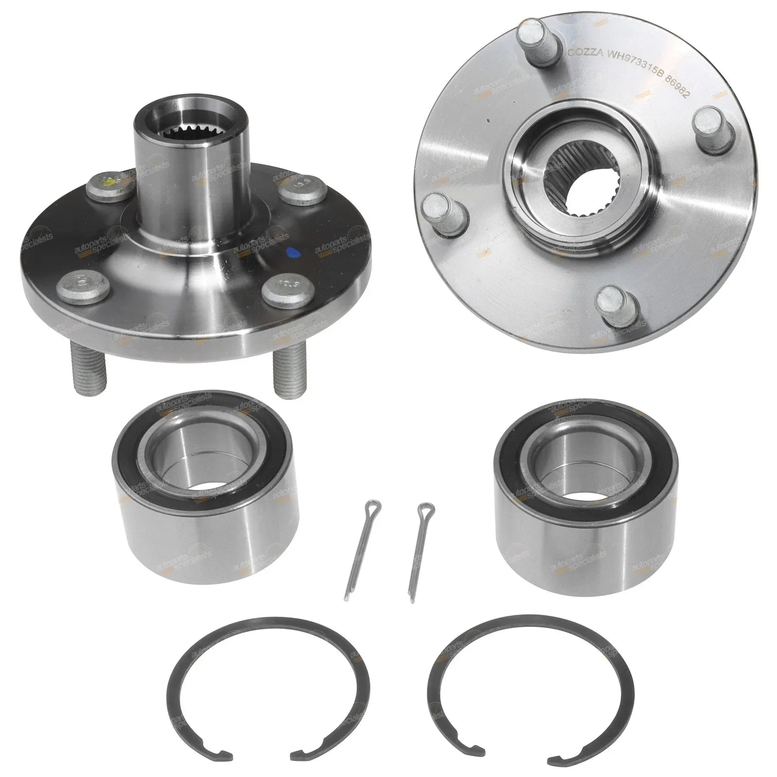 2 x Front Wheel Bearing Hub Kits for Toyota Prius NHW11 (2001–2003)