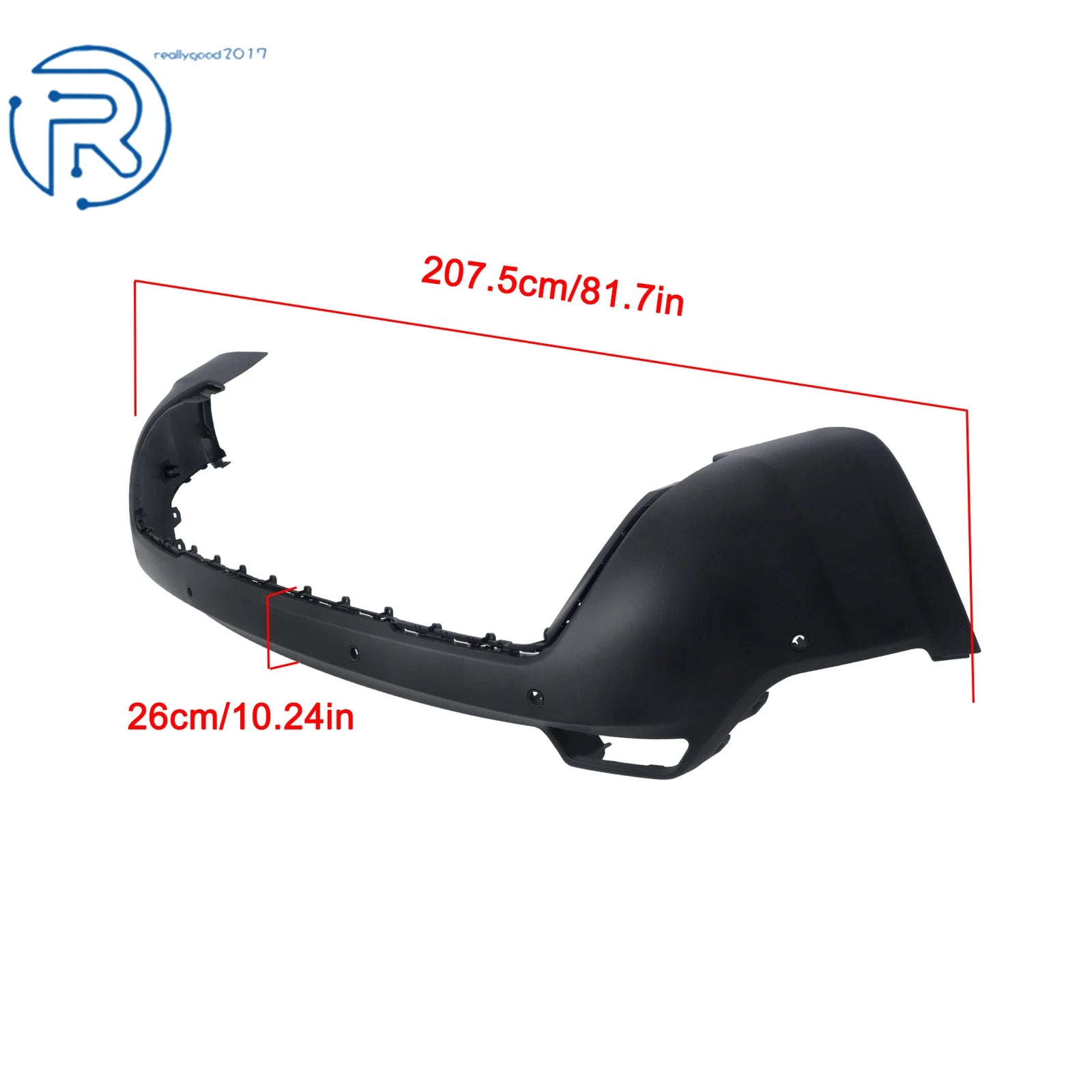 Rear Bumper Cover for Jeep Cherokee (2019-2023) with Sensor Holes