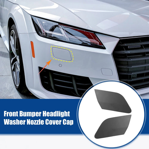 1 Pair Front Bumper Headlight Washer Nozzle Cover Cap for VW Jetta (2006–2010)