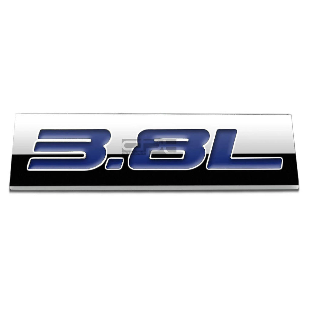 Polished Chrome Emblem Badge for 3.8L Engine Vehicles