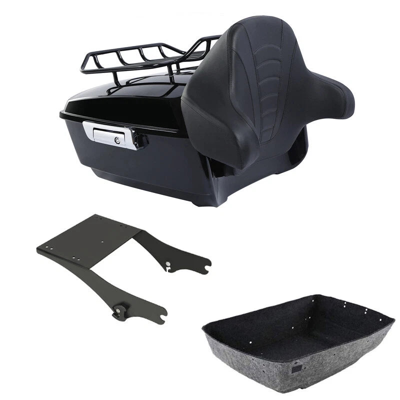2X Trunk Backrest Rack for Harley Touring Road Glide (1997–2008)