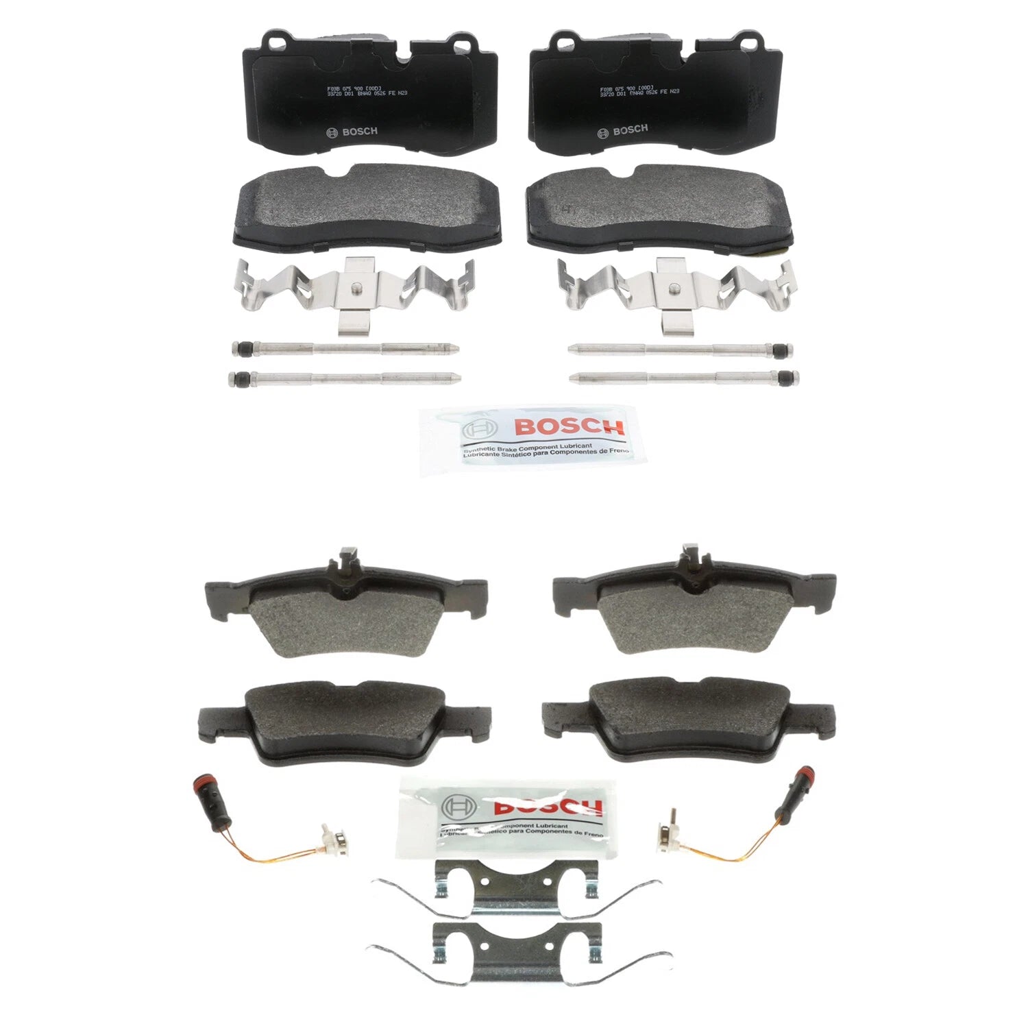 Bosch Semi-Met Disc Brake Pad Kit for Mercedes W221 S350 S550 S600 (2007–2013)
