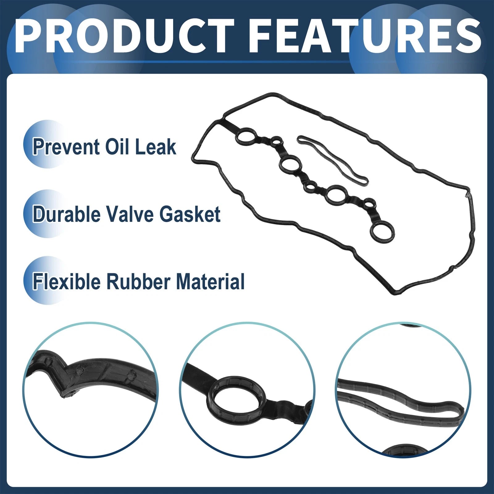 Valve Cover Gasket Set for Hyundai Sonata (2015–2019) 2.4L 2.0L 224412GGB0