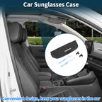 Sunglasses Case for Audi A3 (2013–2024) Eyeglasses Holder Storage Box Black