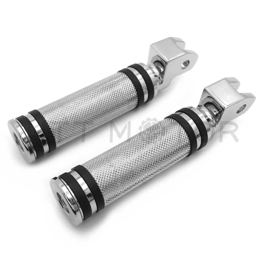 Diamond Chrome Footpegs for Yamaha V-Star 1100 650 Custom Stryker V-Max Virago (1999–2019)