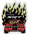 Dodge Challenger SRT Hellcat Metal Wall Sign 14.5" x 17.4"