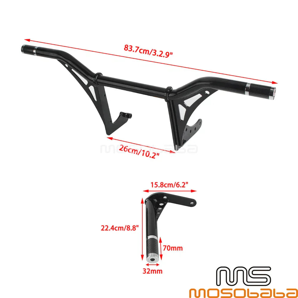 Front Engine Guard Crash Bar & Saddlebag Guard for FXLRST (2022-2024)