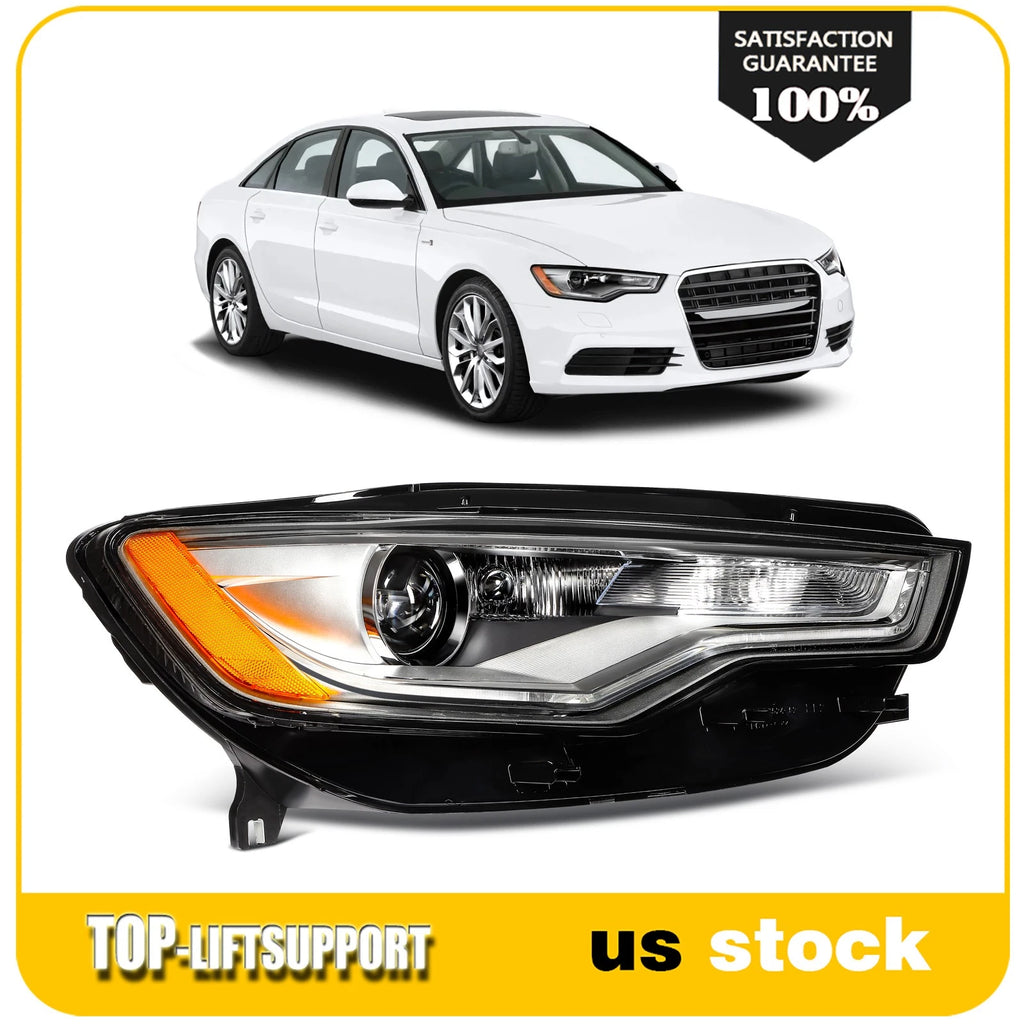 Right Headlight Assembly for Audi A6 S6 (2012–2015) HID/Xenon Projector