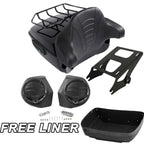 Trunk Rack Pad Speakers Mount for Harley Touring Glide (2014–2023)