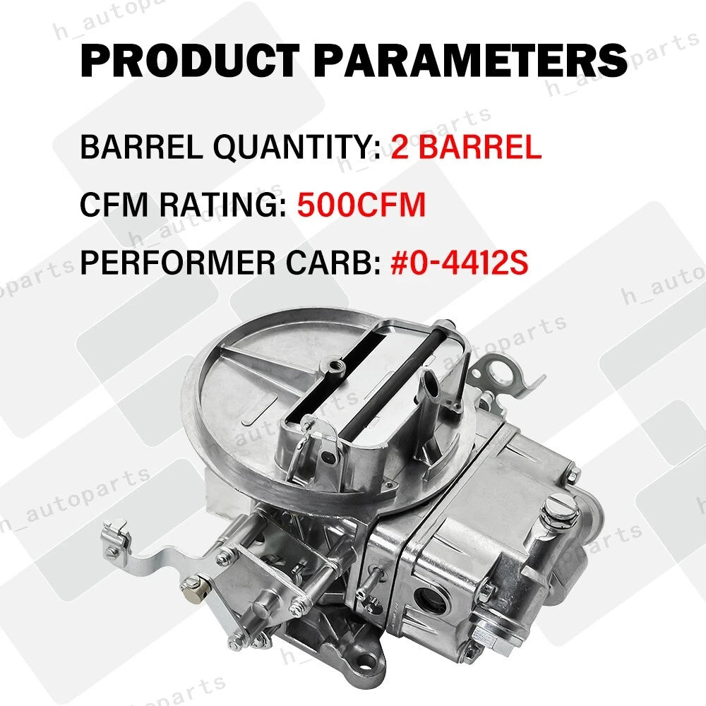 Carburetor 500 CFM 2 Barrel for Jeep CJ5 CJ7 (0-4412S, 2300)