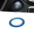 Blue Aluminum Engine Start Button Ring Cover Trim for Mercedes-Benz (2016–2024)
