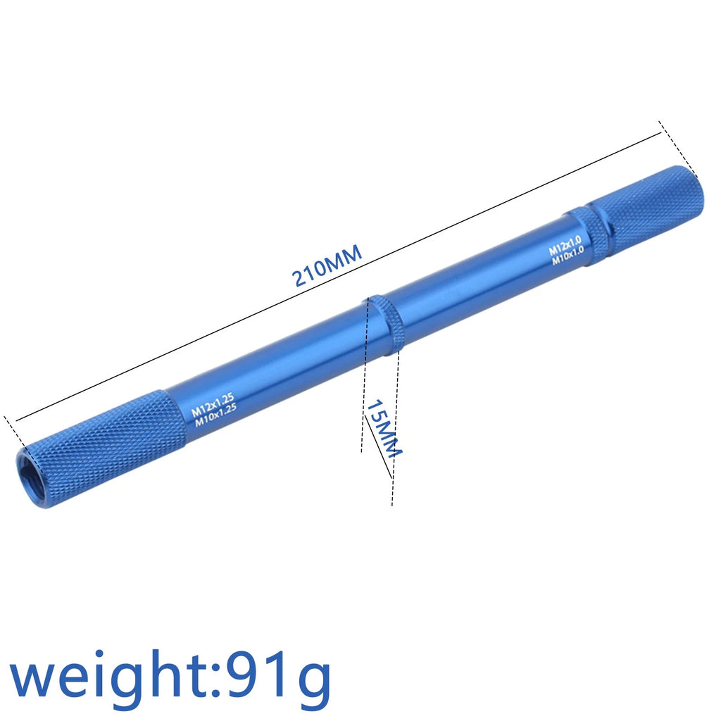 Universal Motorcycle Fork Bleed Tool for Suspension Repair - Blue