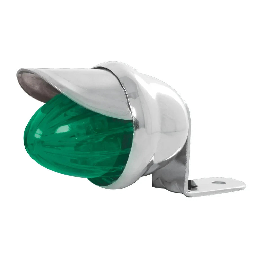 Incandescent Mini Auxiliary Light Green Watermelon Lens with Visor for Universal