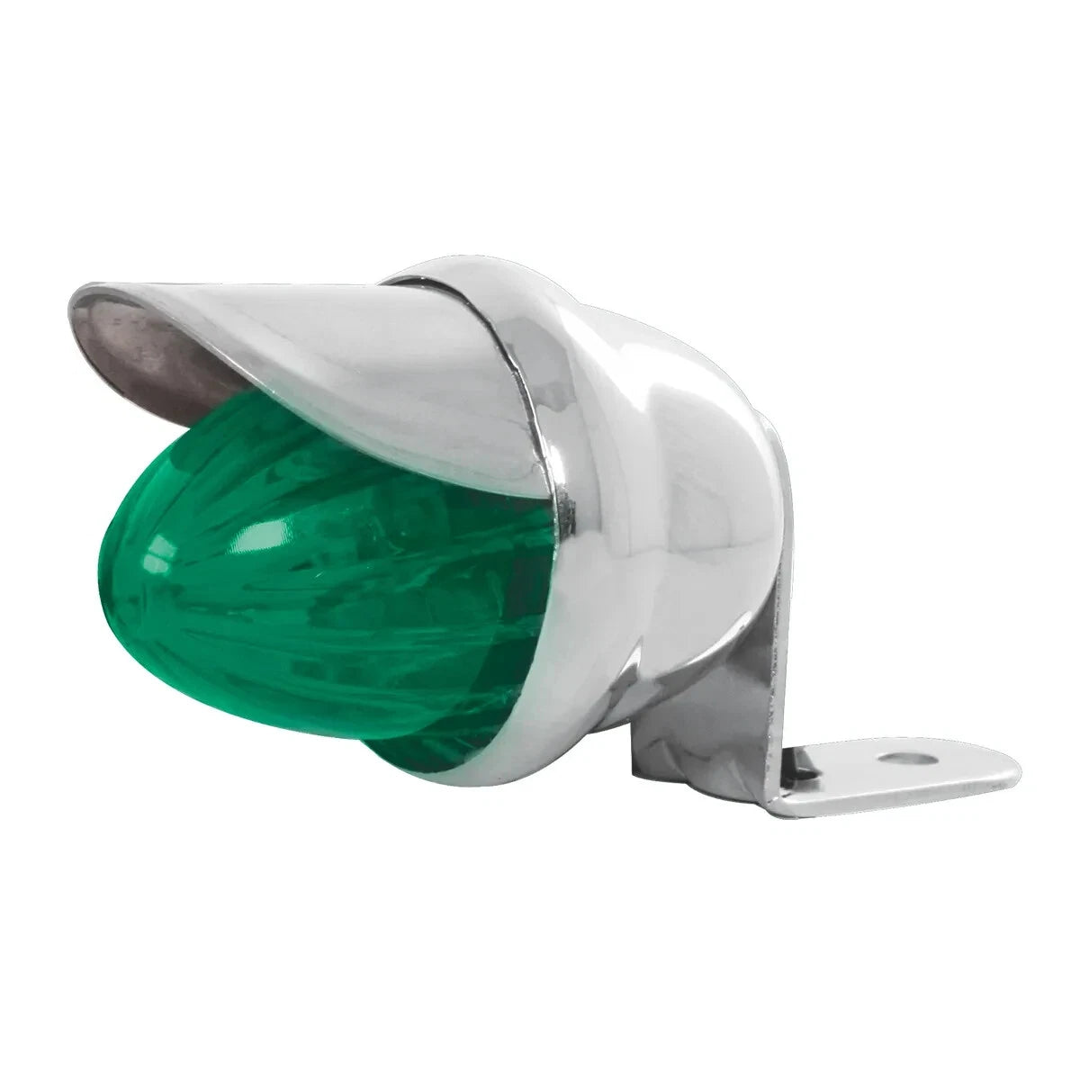 Incandescent Mini Auxiliary Light Green Watermelon Lens with Visor for Universal