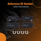 Rear Ceramic Brake Pads Kit for Hyundai Palisade, Santa Fe, Kia Telluride (2019–2023) P2199