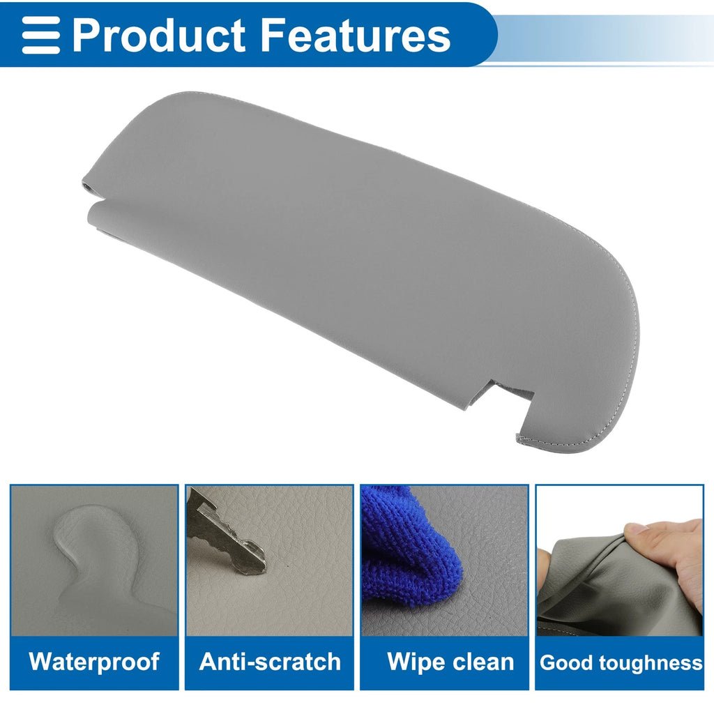 Sun Visor Cover for Dodge Ram 1500 (1994–2001) Leather Gray