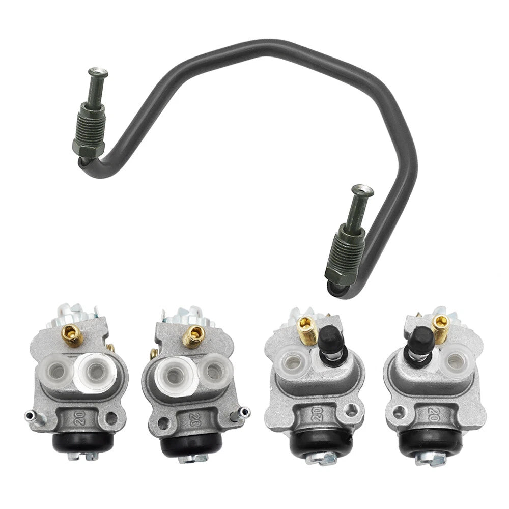 Front Brake Wheel Cylinders & Brake Pipe for Honda Rincon 650, Foreman Rubicon 500 (2003–2023)