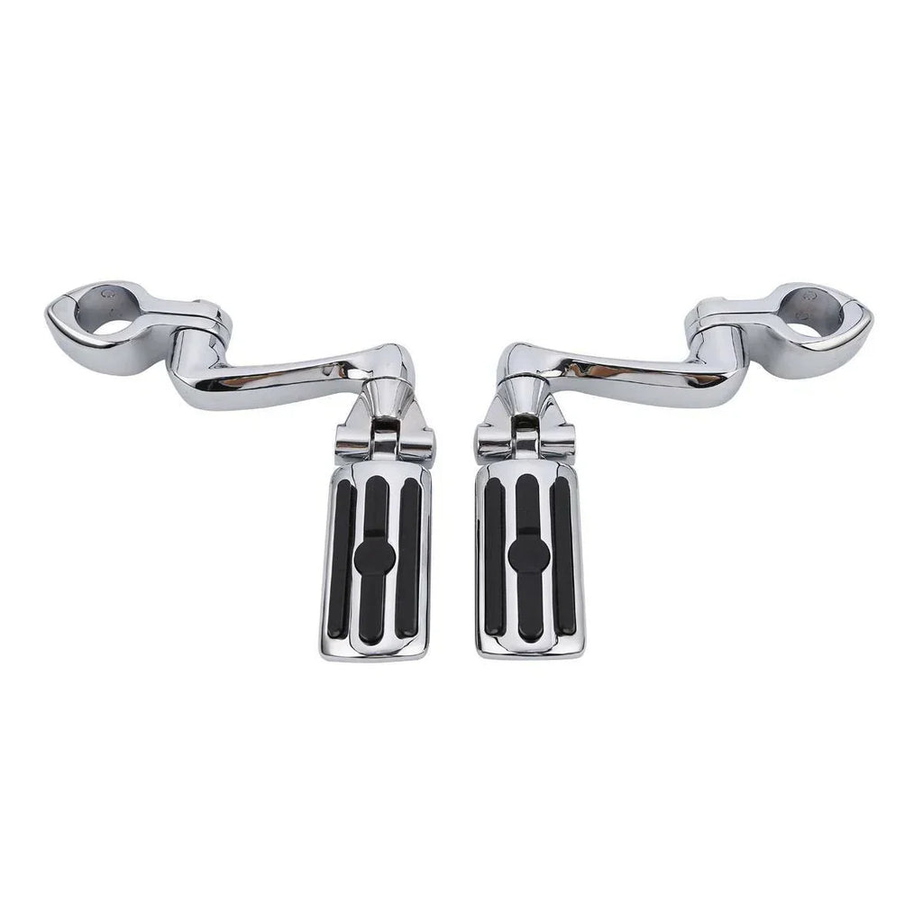 32mm Footpegs 360° Adjustable Long Mount Clamp 1-1/4in for Highway Bars