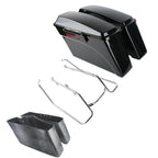 Hard Saddlebags & Conversion Bracket for Harley Dyna Street Bob Fat Bob (2008–2017)