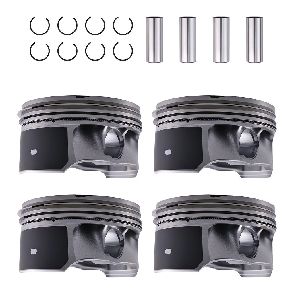 Set of 4 Pistons and Rings for Chevy Equinox GMC Terrain 2.4L (2010–2017)