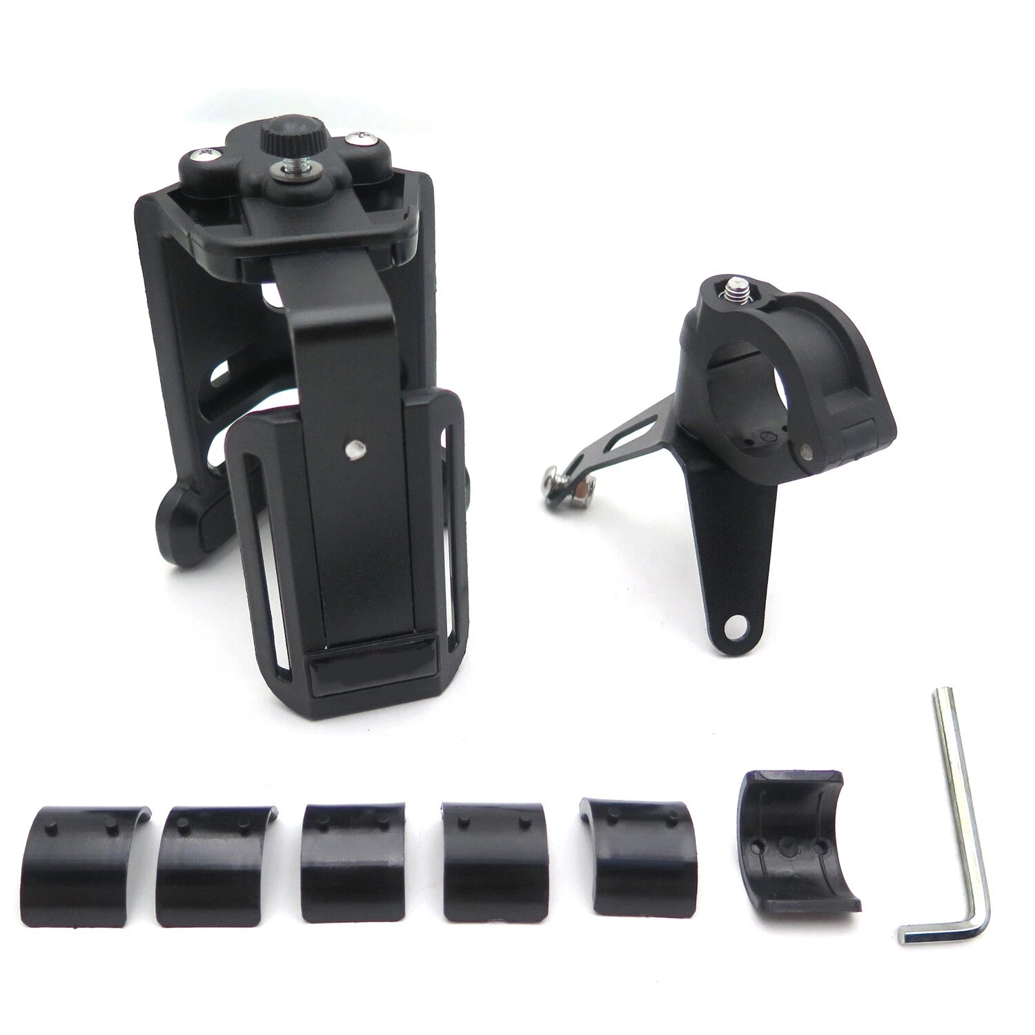 Adjustable Cup Holder for Motorcycle Bicycle Handlebar Mount (22-28mm)