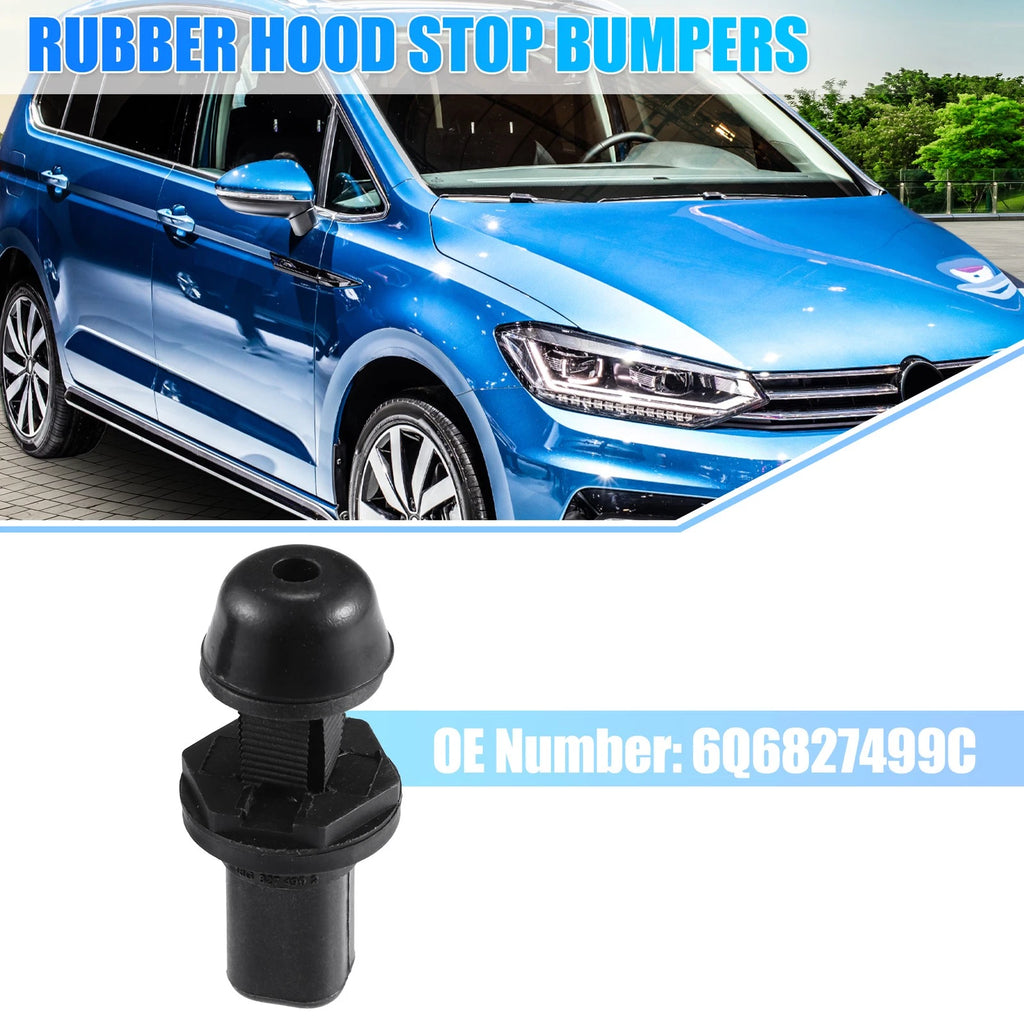 2X Hood Bumper for Volkswagen Fox (2005–2019) & Golf (2004–2010)