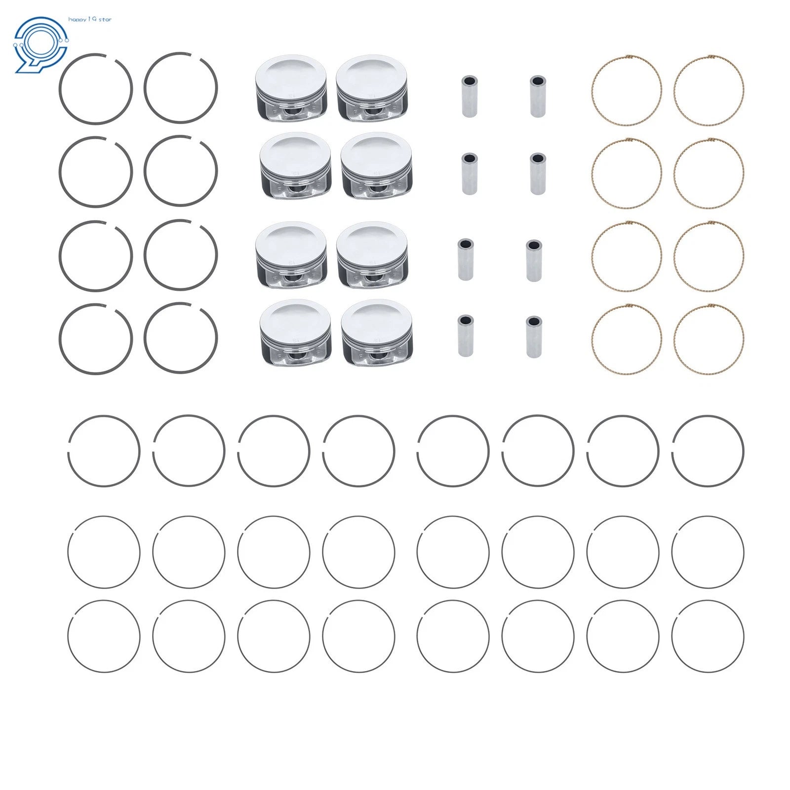 Pistons and Rings for Chrysler Dodge Ram Jeep (2003-2006) 5.7L