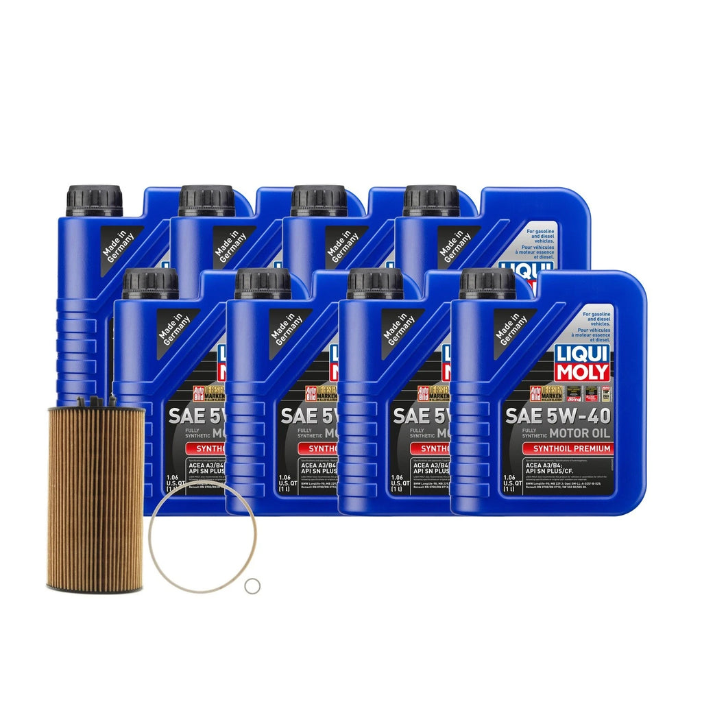 Liqui Moly Synthoil Premium SAE 5W-40 Oil Change Kit for Audi V8 4.2L (1999–2005)