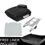 Matte Chopped Trunk Backrest Rack Plate for Harley Touring Glide (2014–2025)