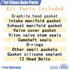 Head Gasket Set with 12 Bolts for Subaru Baja Impreza Legacy 2.5L (1999–2003)