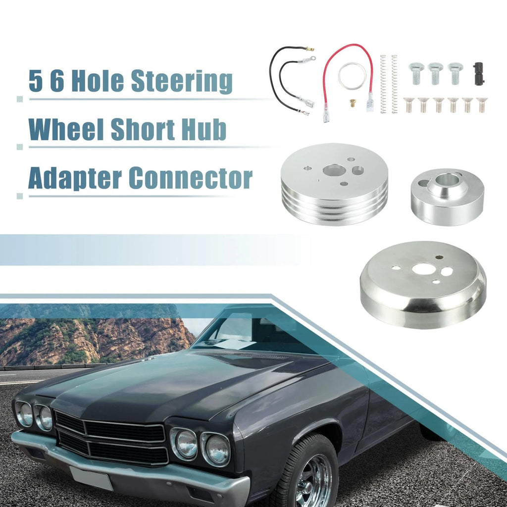 5 & 6 Hole Steering Wheel Short Hub Adapter for Chevy GM (Year Range)