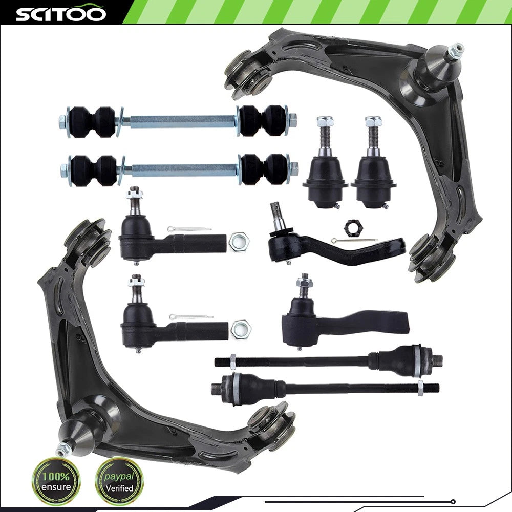 Set of 12 Suspension Control Arms Pitman Idler Arm for GMC Sierra 3500 (2001–2006)