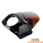 Smoke Headlight Fairing Windshield w/ Extension Blocks for Harley (2006-2017)