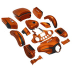 Fairings Body Kit for Harley Electra Glide (2014–2024) Scorched Orange Black Denim