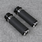 1'' Black CNC Handlebar Hand Grips for Harley Softail FLS FLST (1996–2015)